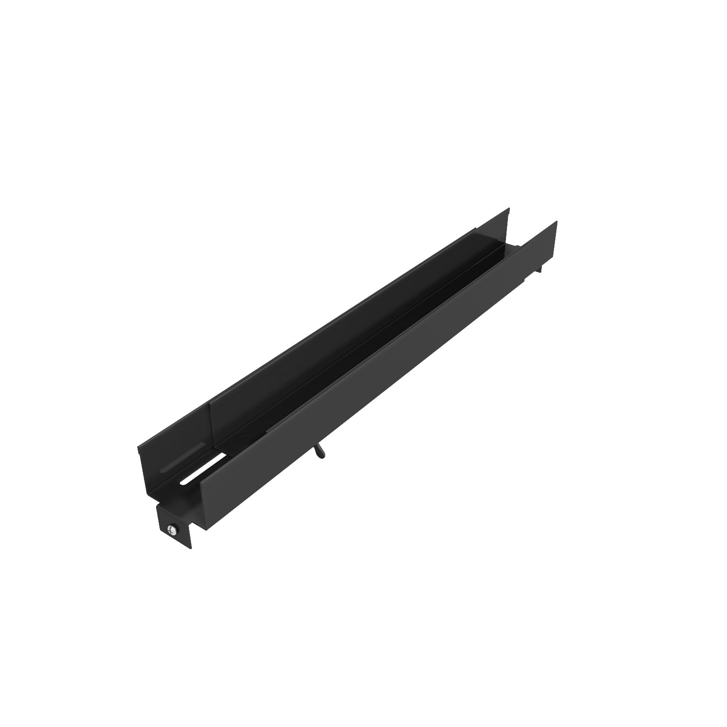 Vertiv Horizontale Kabelführung, Seitenkanal – Kabelmanagementtafel – 508–838 mm, Metall, Schwarz, 1 Stück