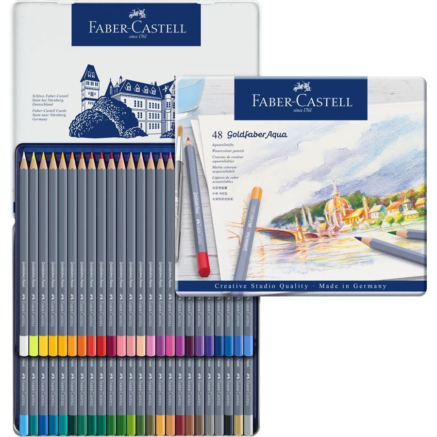 Faber-Castell Aquarellfarbstifte Goldfaber Aqua – 48 Farben