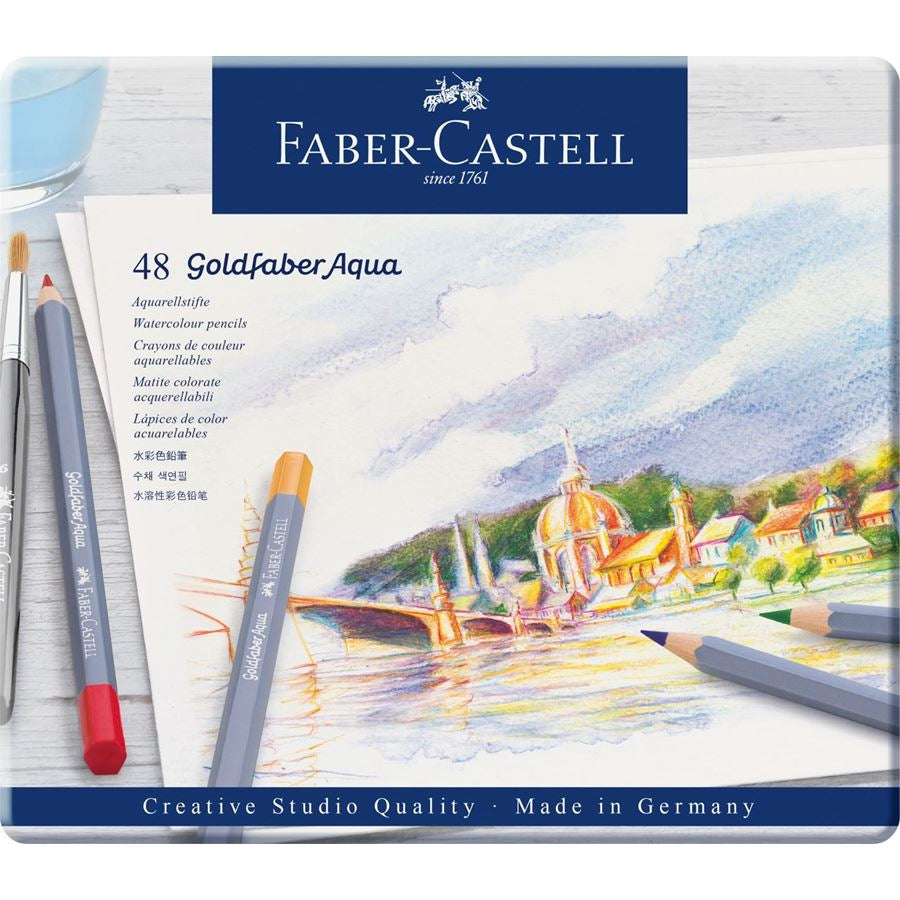 Faber-Castell Aquarellfarbstifte Goldfaber Aqua – 48 Farben