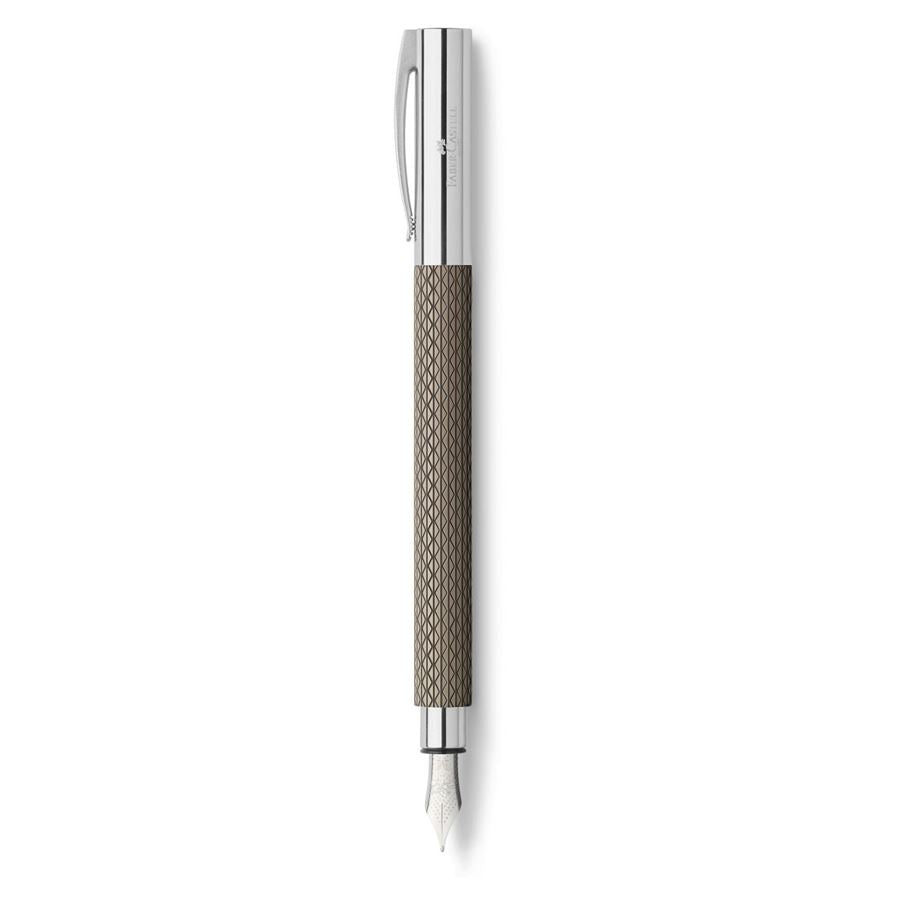 Faber-Castell Ambition OpArt Black Sand – Federspitze M – Chrom – Patronen