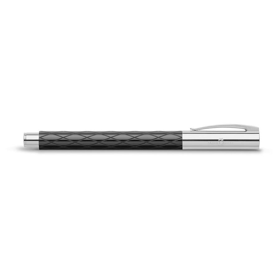 Faber-Castell Ambition Rhombus – Federspitze Medium – für Rechts- & Linkshänder – Schwarz – Patronen
