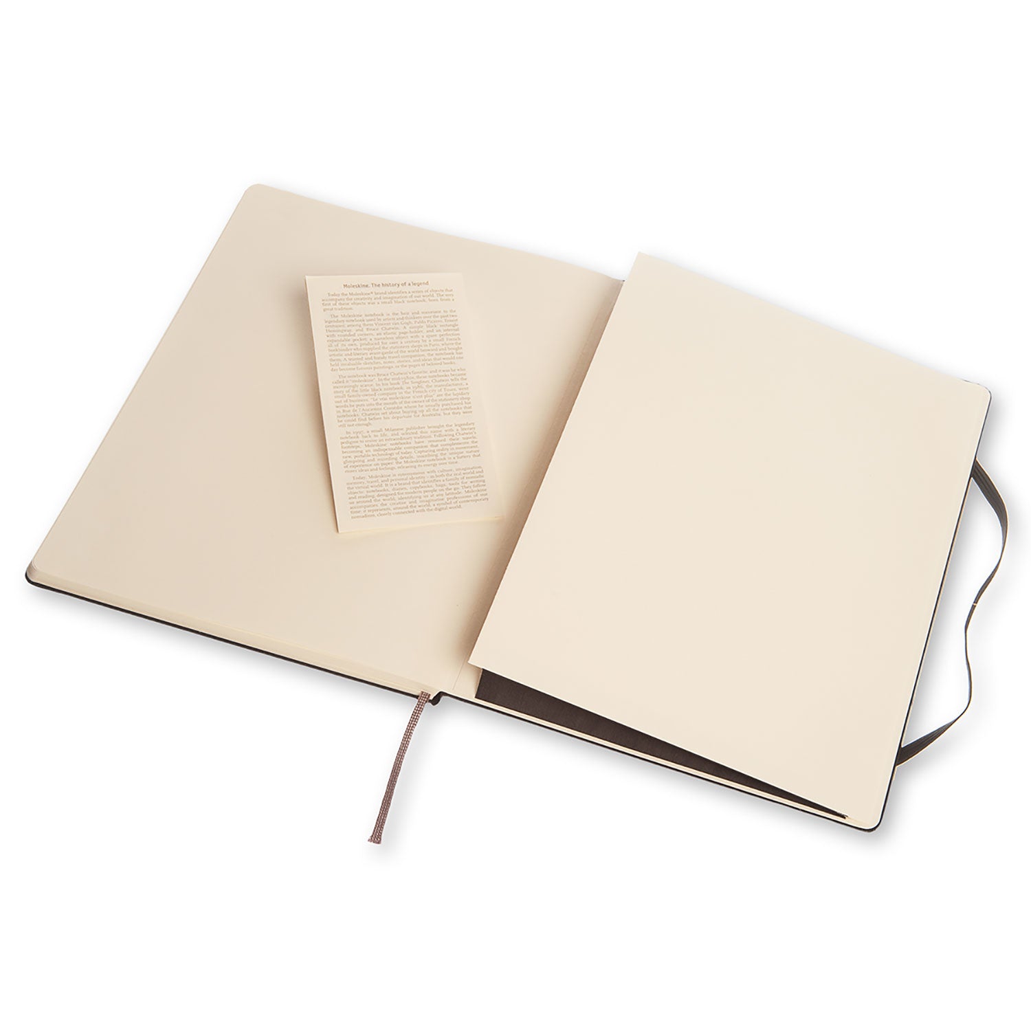 Moleskine Notizbuch, 190 × 250 mm, punktkariert, Leimbindung, Hardcover, 192 Seiten, 70 g/m² – schwarz