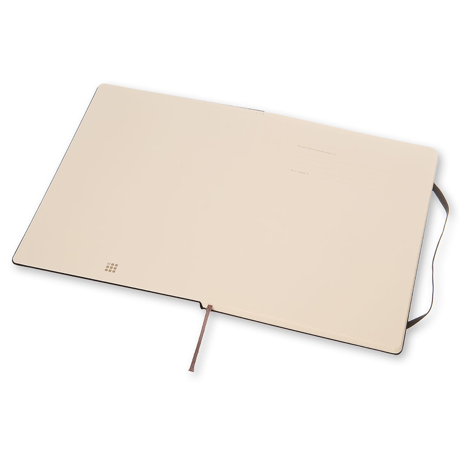 Moleskine Notizbuch, 190 × 250 mm, punktkariert, Leimbindung, Hardcover, 192 Seiten, 70 g/m² – schwarz