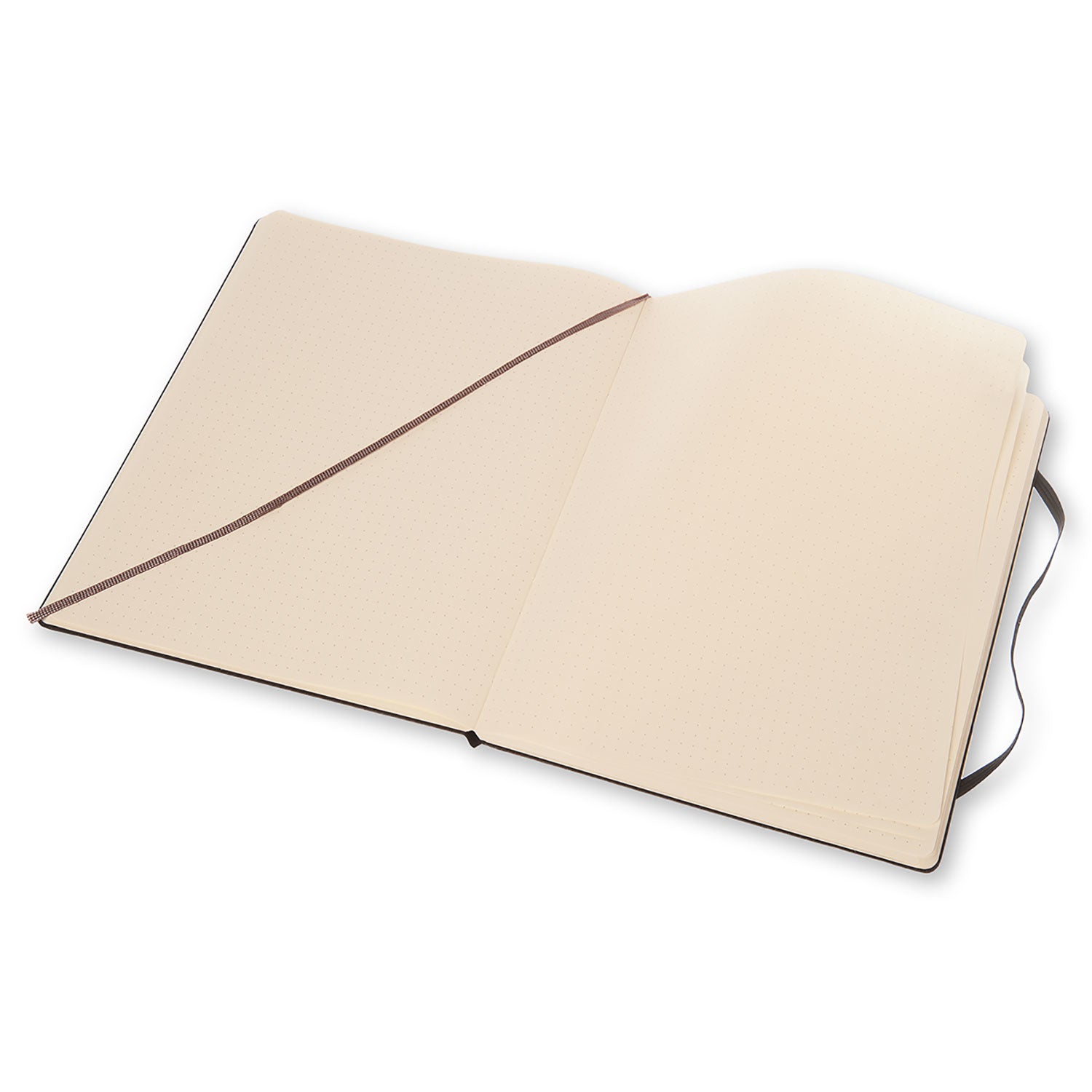 Moleskine Notizbuch, 190 × 250 mm, punktkariert, Leimbindung, Hardcover, 192 Seiten, 70 g/m² – schwarz