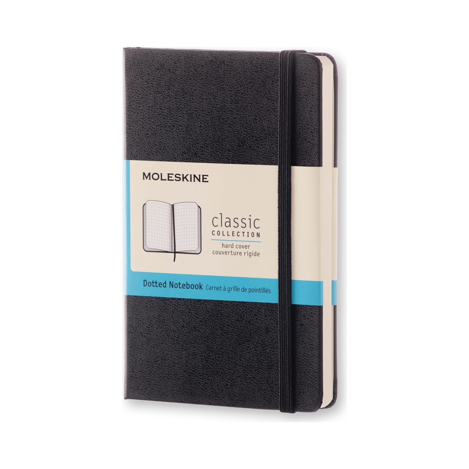 Moleskine Notizbuch – 90 × 140 mm – liniert – 70 g/m² – Hardcover, Gummiband, Einstecktasche – schwarz – FSC