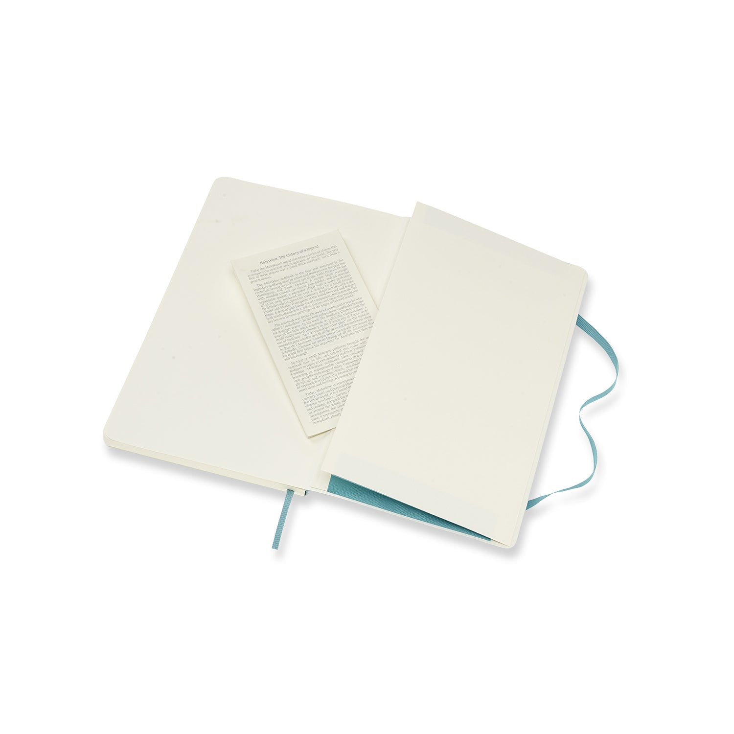 Moleskine Notizbuch – A5 – 192 Seiten – 70 g/m² – Softcover, Gummiband, Einstecktasche, Hellblau, FSC