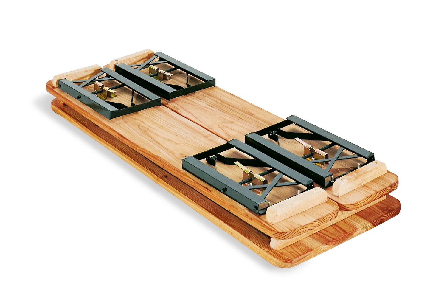 Pinolino Kinderträume 3-teiliges Bistro-Set – Grün – Holz – Tisch 110 × 40 × 54 cm