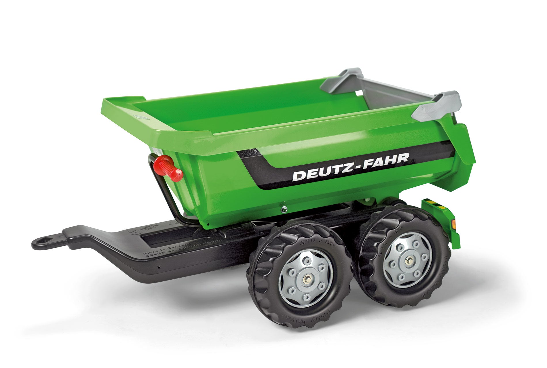 rolly toys Spielzeuganhänger Deutz – 43 × 45 × 89 cm – 4 Räder, ab 3 Jahren, Kunststoff, grün, CE, TÜV GS