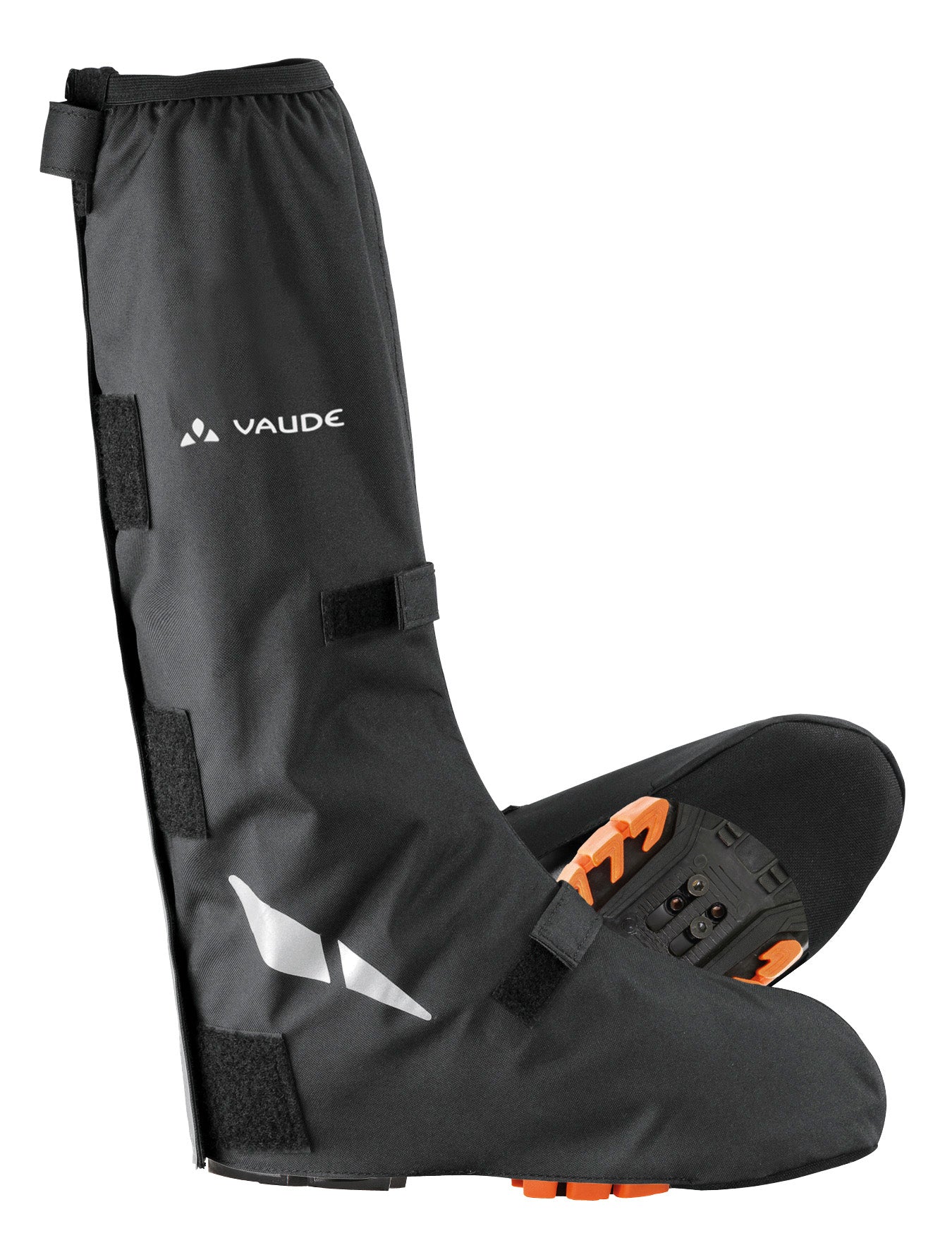 VAUDE Gamasche – 44–46 – Polyester, Schwarz, Wasserdicht, Reflektierend, Klettverschluss