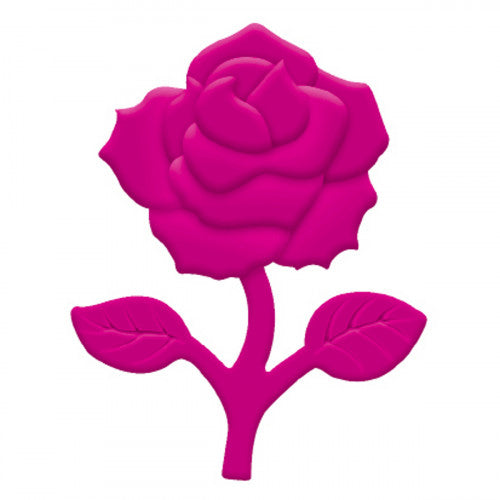 URSUS Motivstanzer Rose, Ø 32 mm, pink – 1 Stück