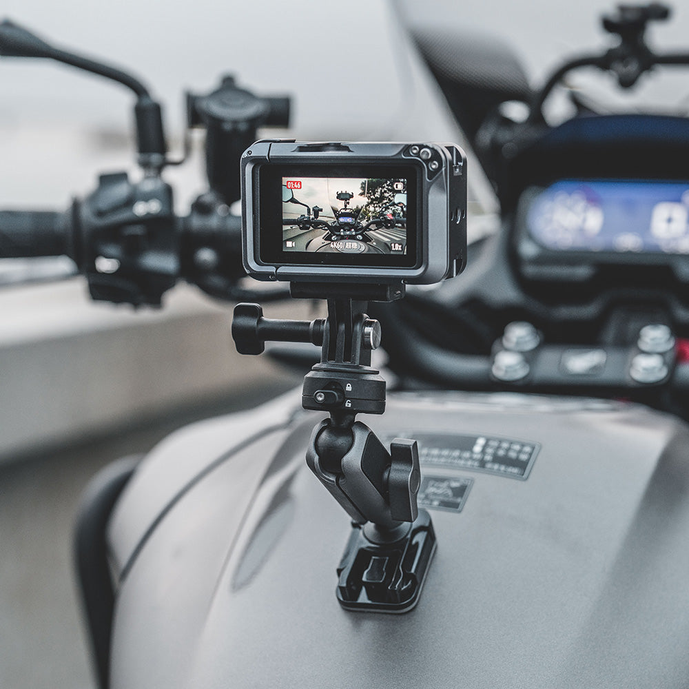 PGYTECH CapLock P-GM-225 Kamerahalterung – Helmhalterung, 360° drehbar – für Actioncams – Silber