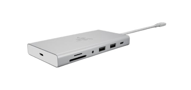 Razer Multiport-Adapter – USB-C, HDMI, 4× USB-A, 2× USB-C, 85 W PD, GbE, SD/microSD