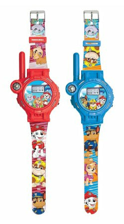 Lexibook Paw Patrol DMWTW1PA – Kinderuhr mit Walkie-Talkie, Reichweite bis 200 m, USB-C, Blau/Rot