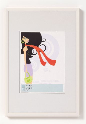 Walther Design Wechselrahmen, Kunststoff, Weiss, 21 × 29,7 cm, mit Aufhänger – eco:plus