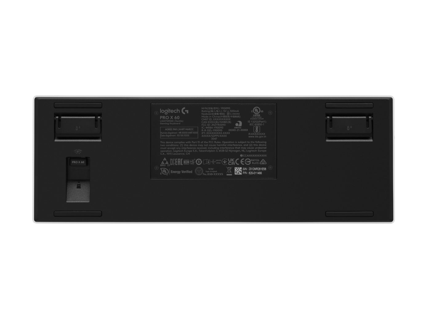 Logitech G PRO X60 – Gaming-Tastatur 60% – Mechanisch, RGB – Bluetooth & 2,4 GHz, Nano-Empfänger – AZERTY (FR)