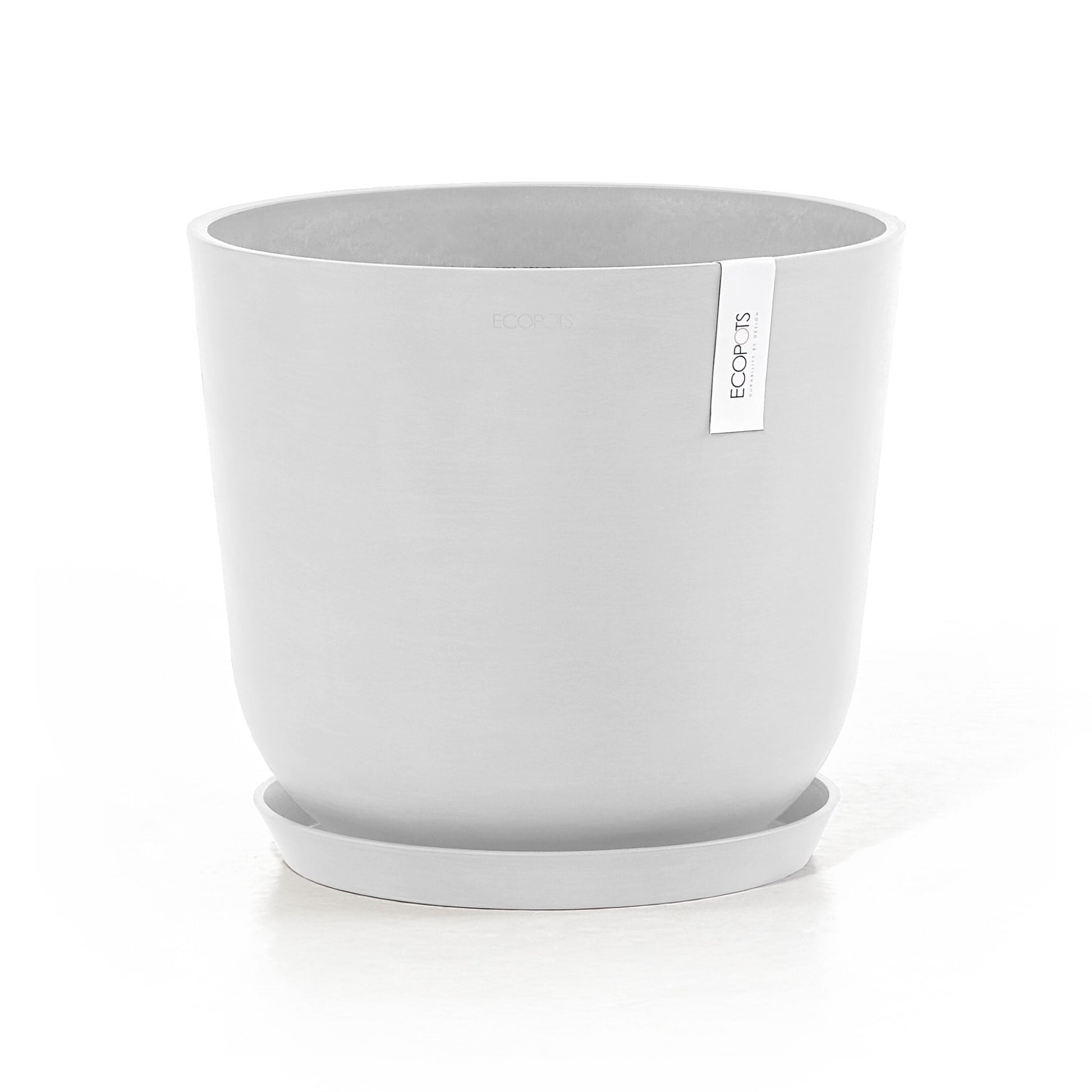 Ecopots Schale – Recycling-Kunststoff, Weiss – Ø 35 × 30,5 cm
