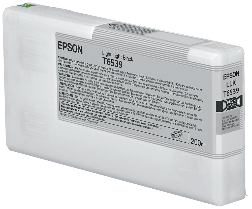 Epson Tintenpatrone T6539, Schwarz, 200 ml