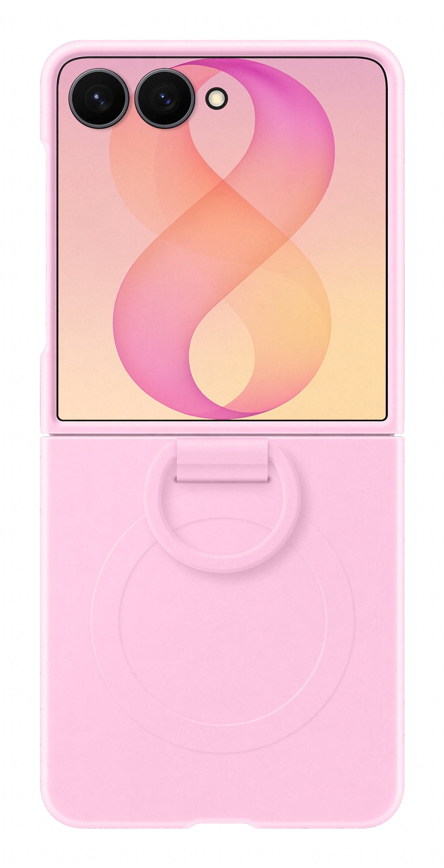 Samsung Sili Ring Backcover – für Samsung Galaxy Z Flip8, MagSafe, Silikon, Pink