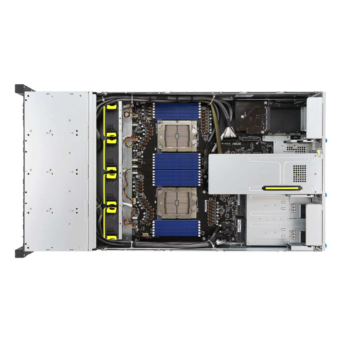 ASUS RS720A-E12-RS24 – Serverbarebone – 2U, Sockel SP5 (2×CPU), 24 DIMM, 24 Einschübe, 2600 W