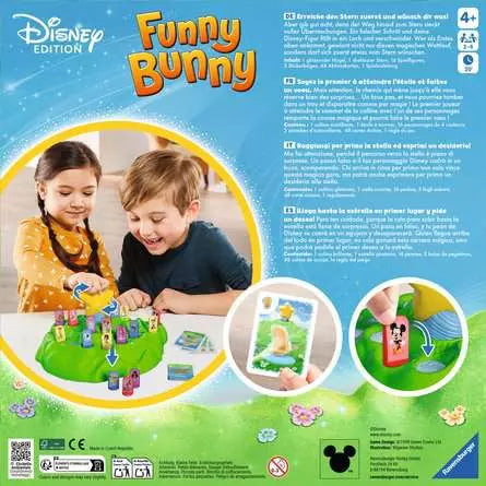 Ravensburger Funny Bunny Disney Edition – Brettspiel, 2–4 Spieler, ab 4 Jahren, 30 Min., DE/FR/IT/EN