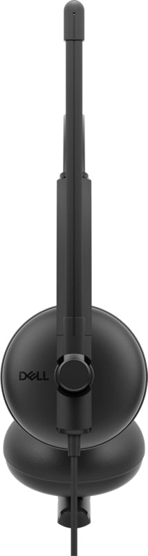 DELL WH125 – Duo Headset (On-Ear) – USB-A, mit Boom-Mikrofon, Stummschaltung – Schwarz – für PC/Mac, Teams-kompatibel