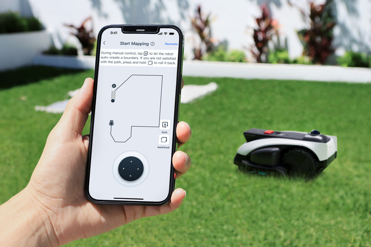 Ecovacs GOAT O1200 LiDAR Pro Rasenmähroboter – 21 V – bis 1200 m² – Schnittbreite 220 mm – inkl. Ladestation