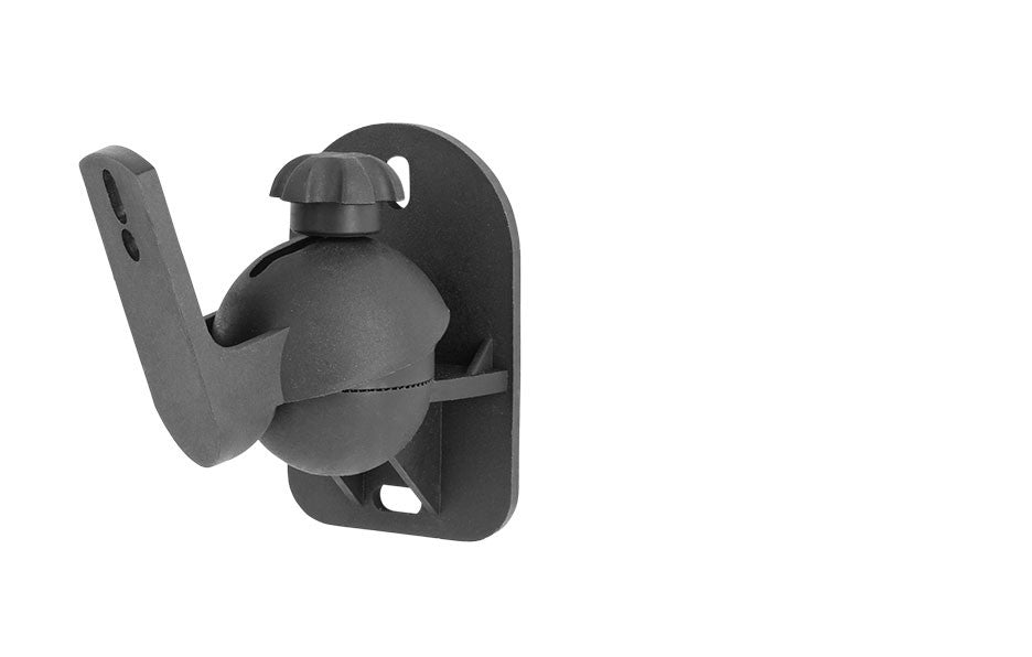 One For All WM5330 – Wandhalterung für Lautsprecher, max. Tragkraft 30 kg, neig-/schwenkbar, Schwarz