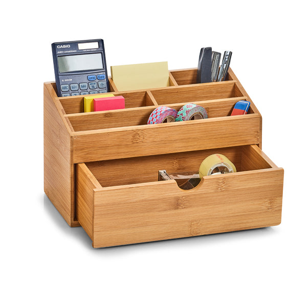 Zeller Present Aufbewahrungsbox Bad – Bambus, 25,4×12,5×15 cm, Braun