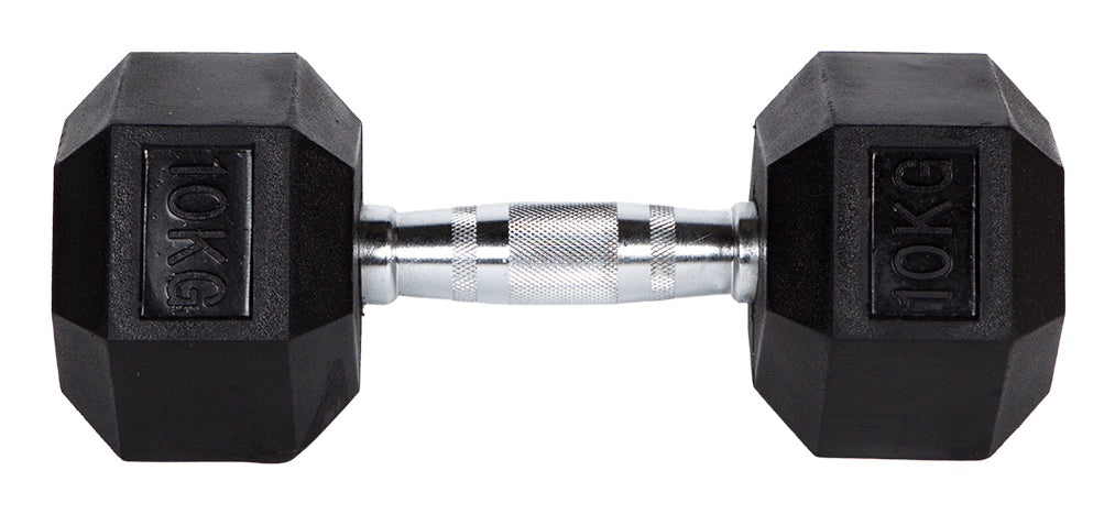 Fitcom Kurzhantel, 10 kg pro Hantel – Schwarz