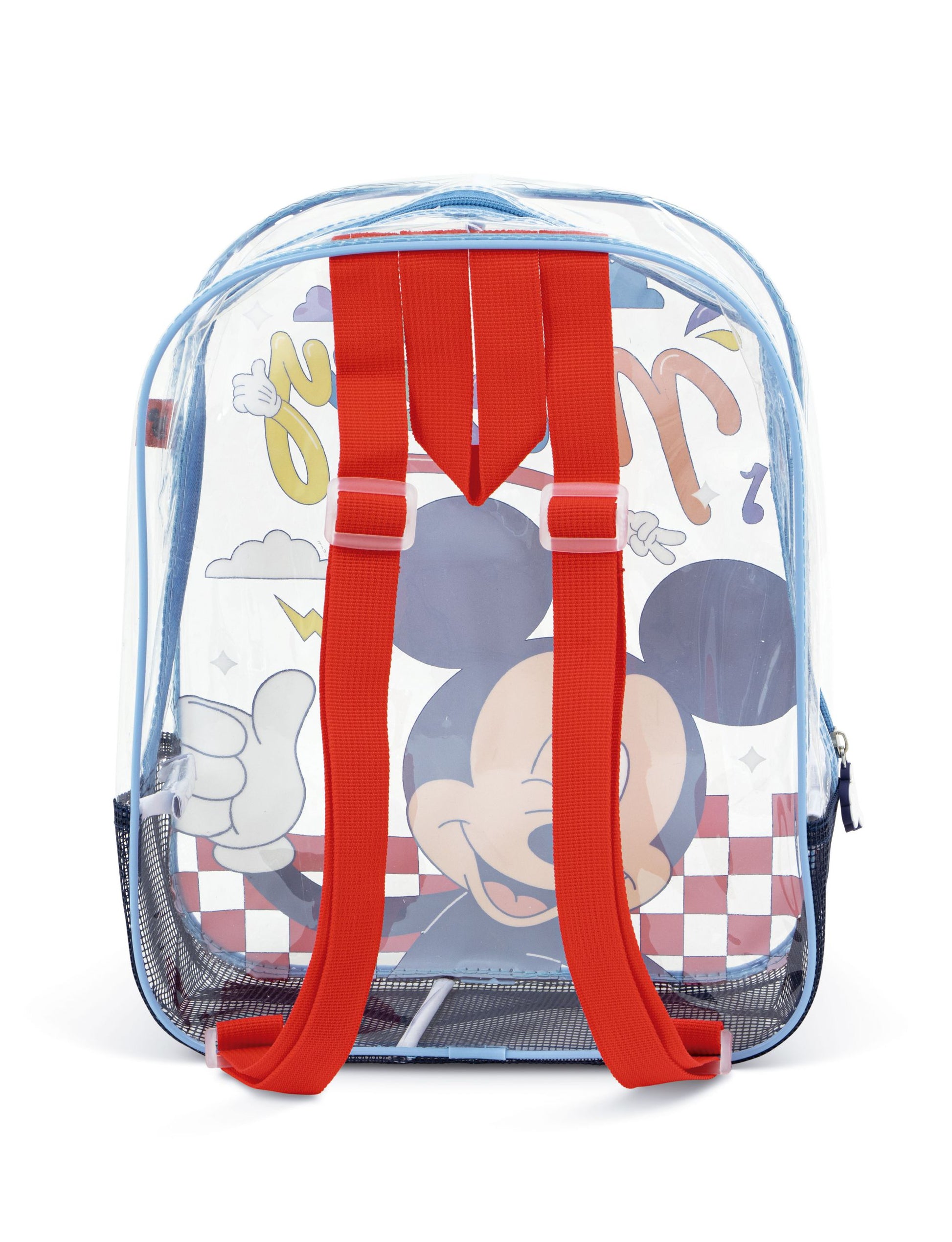 Arditex Kindergartenrucksack WD17120 – 1,7 l, Polyester/PVC – Transparent, Mickey Mouse, 310 × 230 × 250 mm