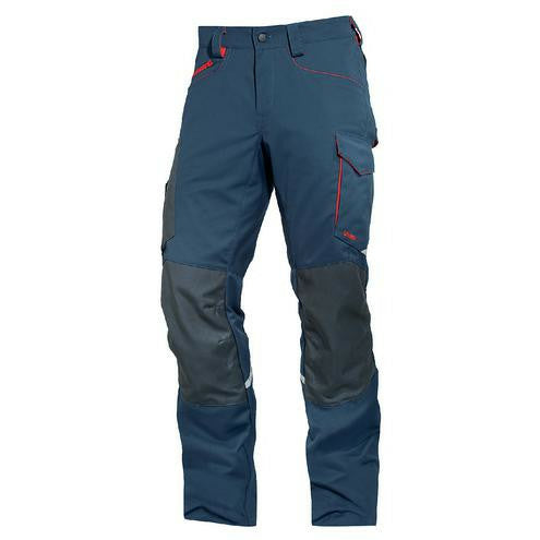 Uvex Herren-Cargohose – suXXeed G048 Regular Fit, 245 g/m², Blau, Grau, Orange