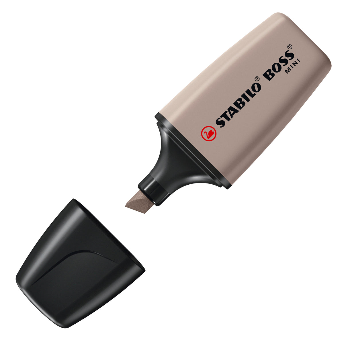 STABILO BOSS MINI Textmarker – Warmes Grau, Keilspitze 2–5 mm