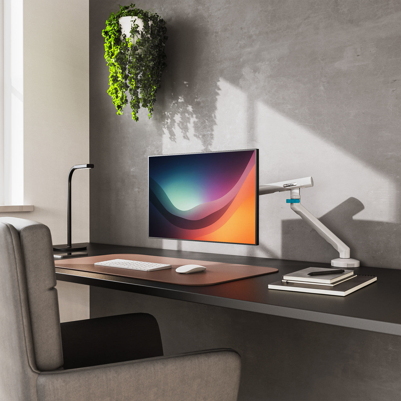 Digitus Single Design – Monitorarm Tischhalterung – bis 35" – VESA 75×75/100×100 mm – bis 10 kg/Monitor