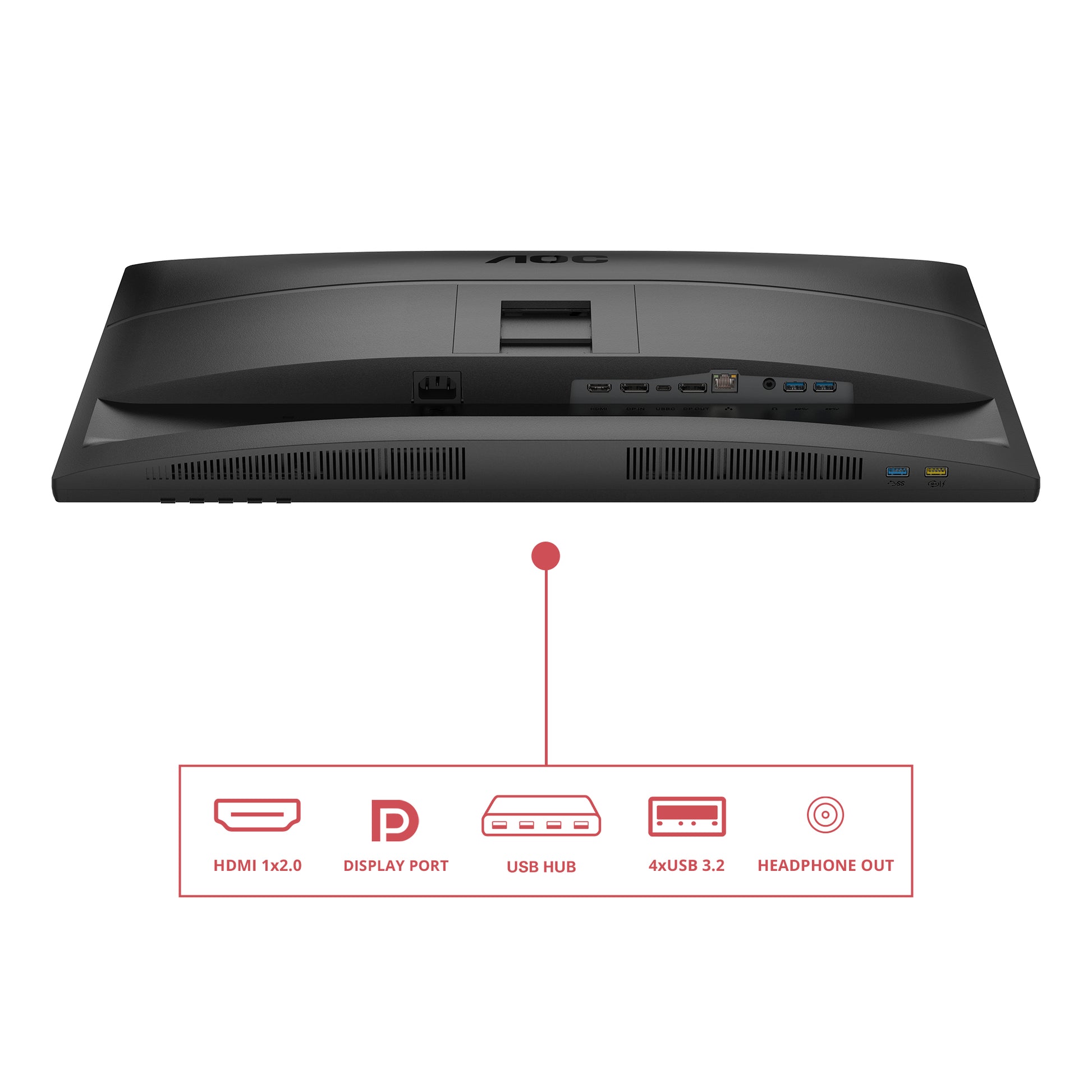 AOC Q27E4CV – 27", 2560 × 1440 (WQHD), IPS, 120 Hz, USB-C 90 W, LAN