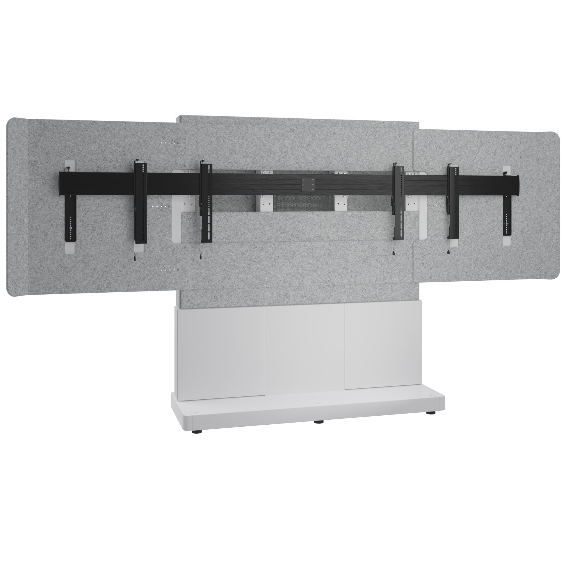 Middle Atlantic Bodenständer – 50–55" – bis 136 kg, für 2 Displays – FM-DS-6675FS-GD8W