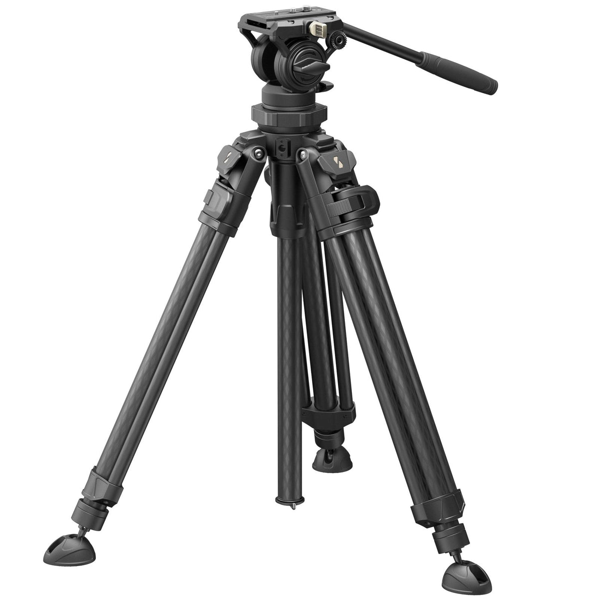 SmallRig AD-50 Pro Video-Stativ – bis 151 cm – Traglast 6 kg – Carbon/Schwarz