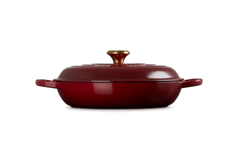 Le Creuset Kochtopf Signature – 3,5 l, Ø 31,7 cm, Gusseisen, Emaille, für Induktion, Gas, Glaskeramik u. a.