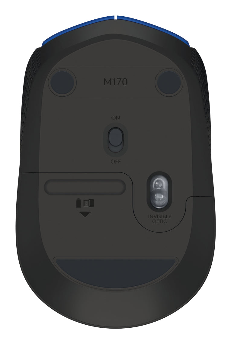 Logitech M171 – Maus – Kabellos (2,4 GHz), beidhändig, Blau