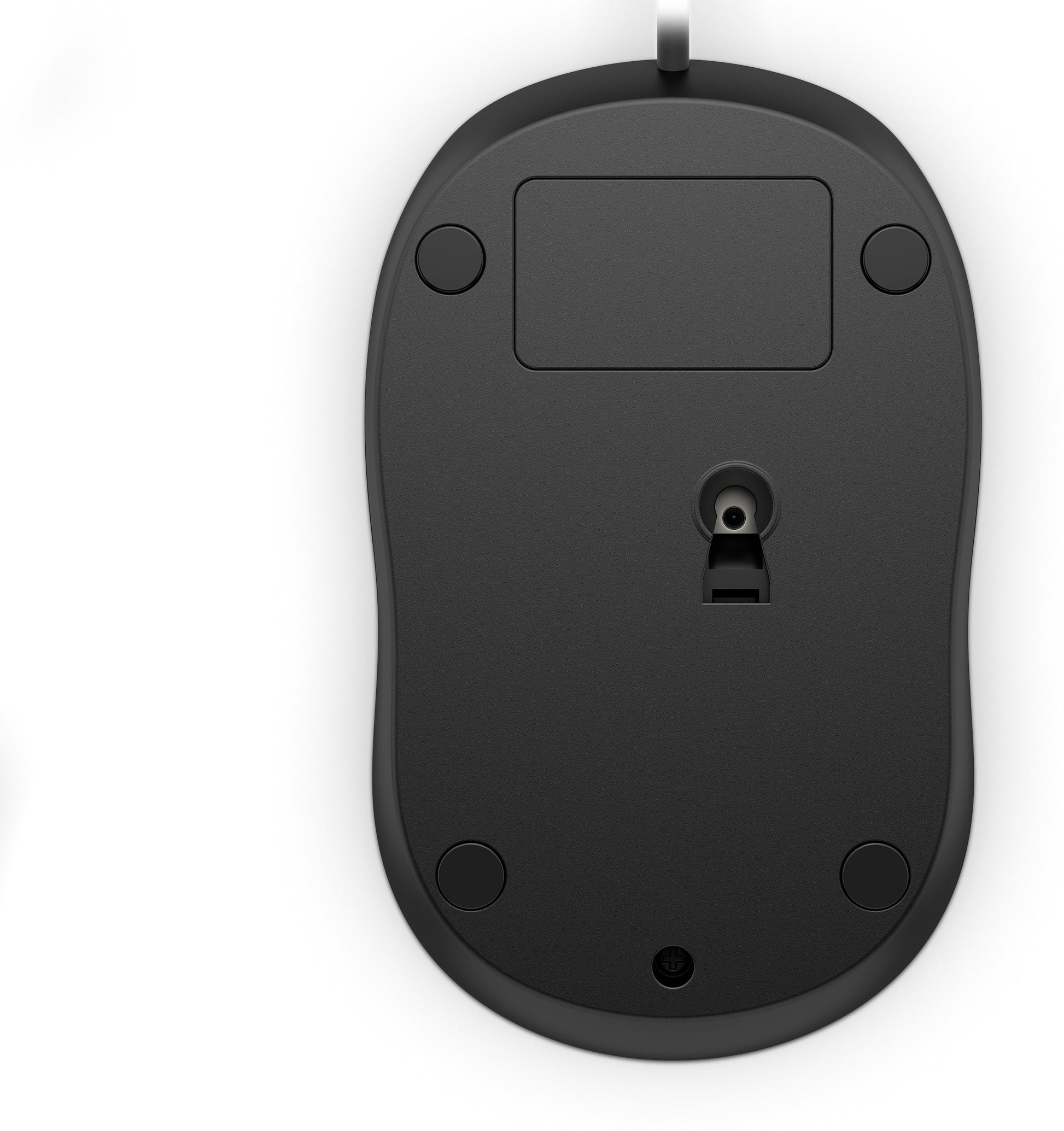 HP Wired Mouse 1000 – Maus – Kabelgebunden (USB‑A), 1200 DPI, beidhändig, Schwarz