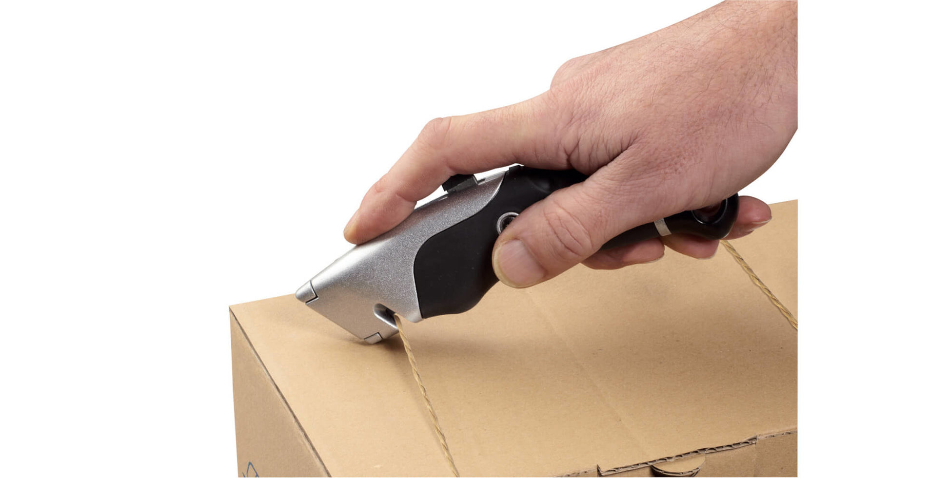MAUL Sicherheitscutter Expert – 19 mm, für Linkshänder, schwarz, inkl. 5 Klingen