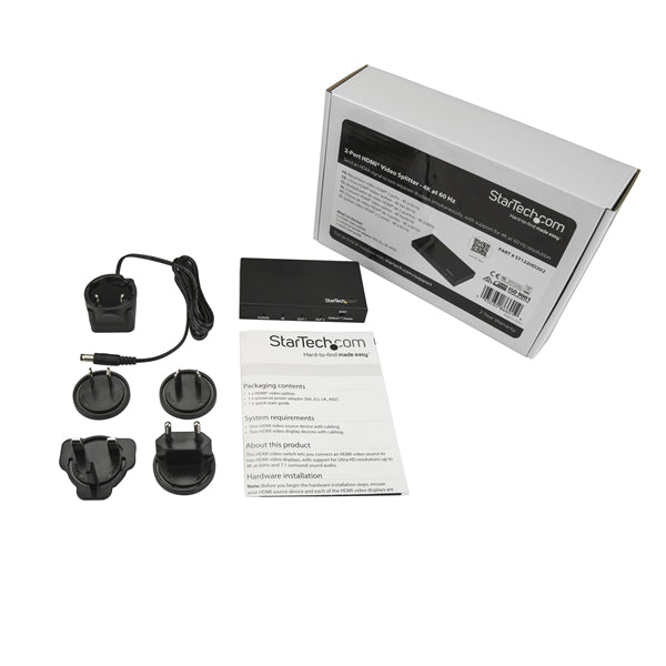StarTech.com StarTech – HDMI-Splitter, 1×2, 4K
