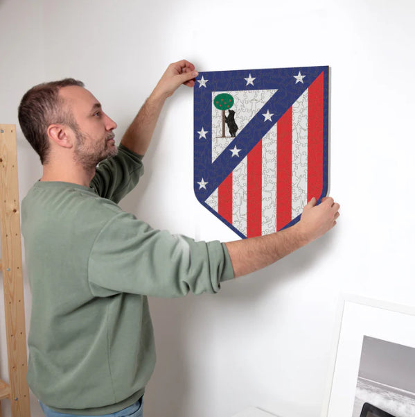 Iconic Puzzles Atletico Madrid - Logo - Logikspiel, 1 Spieler, ab 14 Jahren