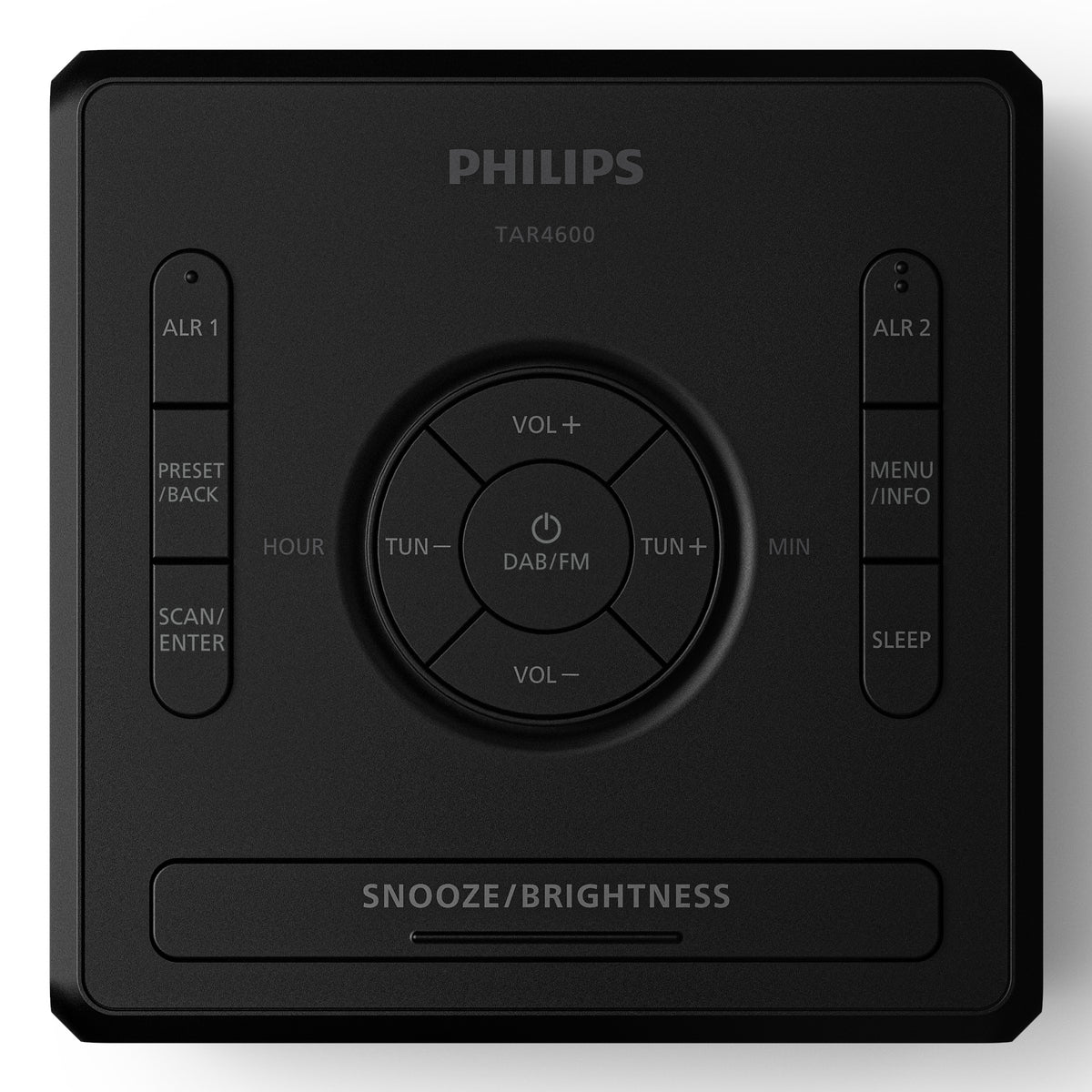 Philips TAR4600/10 – Radiowecker DAB+/UKW – Schwarz