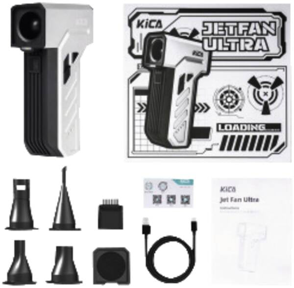KICA Handventilator Jet Fan Ultra – 4000 mAh, 5 h, Silber