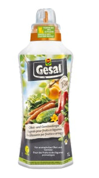 Gesal Bio Obst- und Gemüsedünger – 1000 ml – für Gemüse, Obst