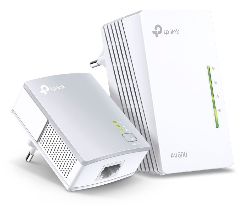 TP-Link TL-WPA4221 KIT – Powerline-Extender-Kit (AV600) – 600 Mbit/s, Wi-Fi 4, 3× RJ-45