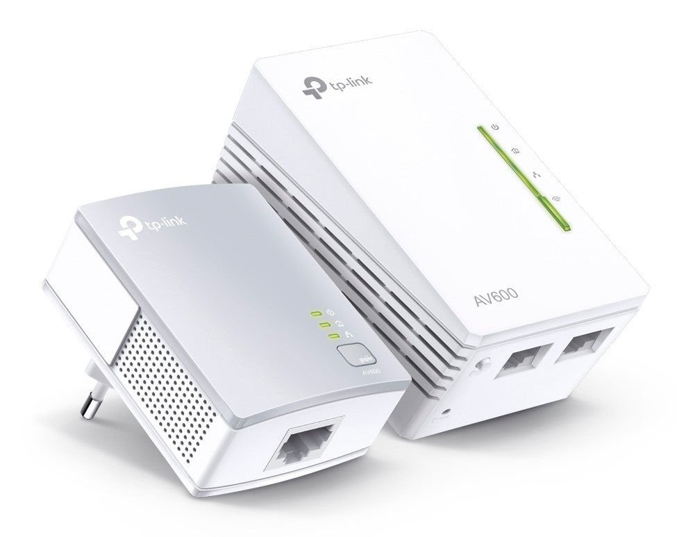 TP-Link TL-WPA4221 KIT – Powerline-Extender-Kit (AV600) – 600 Mbit/s, Wi-Fi 4, 3× RJ-45