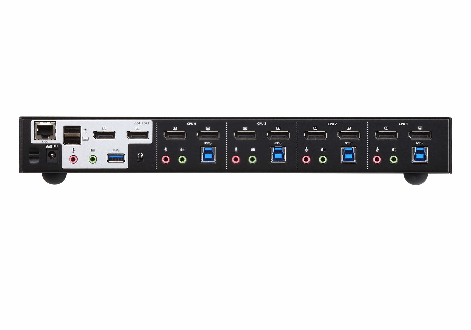 ATEN KVM-Switch, 4-Port, USB 3.2 Gen 1/DisplayPort, 4K (3840 × 2160)