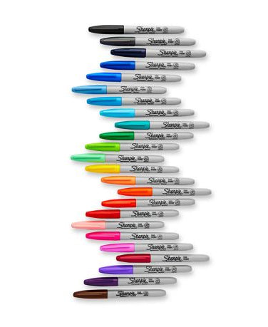 Sharpie 2061125 Permanentmarker – Rundspitze – Mehrfarbig – 28er-Set