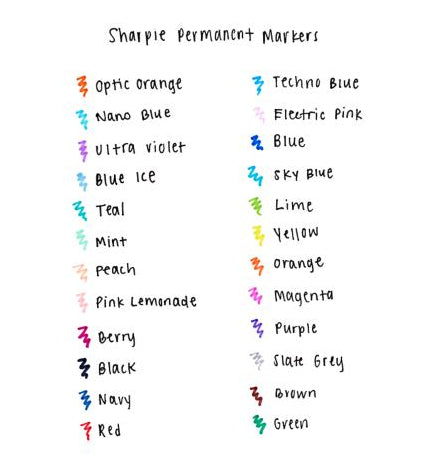 Sharpie Permanentmarker – sortiert, 20er Pack